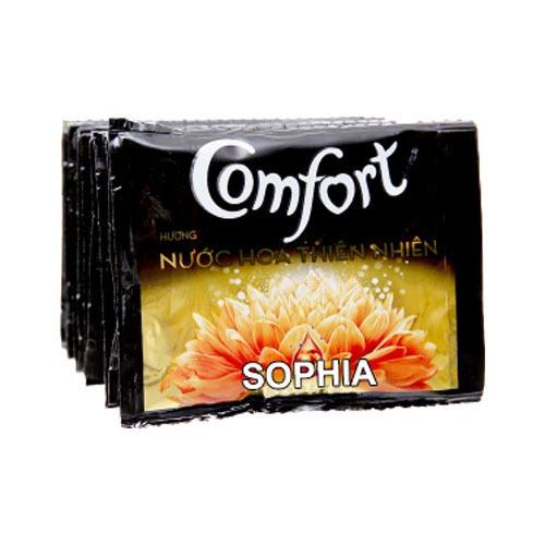 Nước xả vải Comfort hương nước hoa thiên nhiên sophia 20ml x10 gói