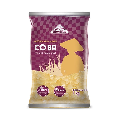 Đường Phèn Biên Hòa Vàng Cô Ba 1kg