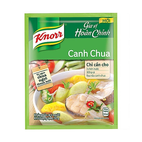 Gia Vị Hoàn Chỉnh Cho Canh Chua Knorr 30g