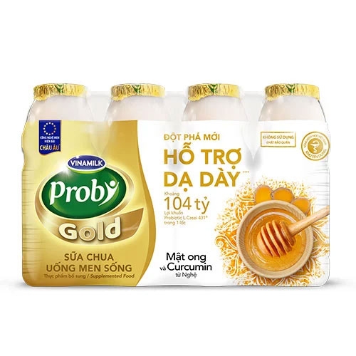 Sữa chua uống Proby Gold mật ong và curcumin từ nghệ 130ml