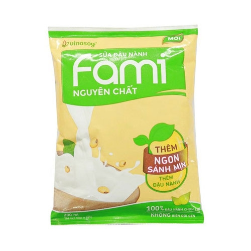 Sữa đậu nành Fami nguyên chất túi 220ml